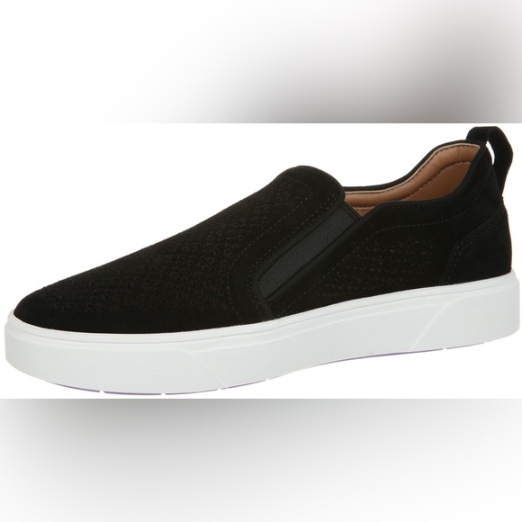 VIONIC KIMMIE PERFORATED SLIP ON SNEAKERS IN BLACK 8.5 - Picture 3 of 9